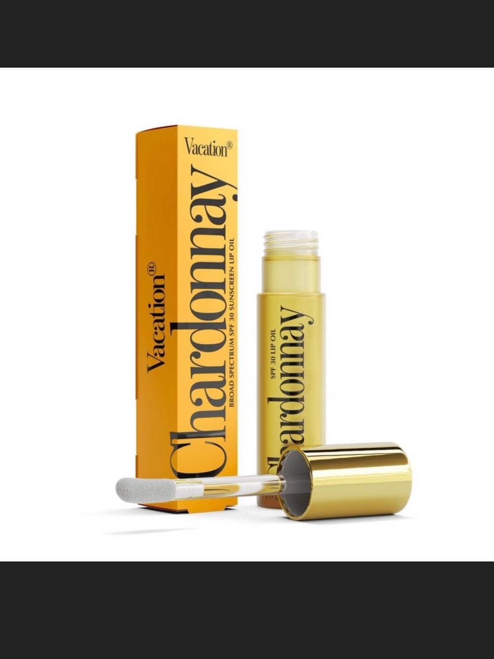 Chardonnay Vacation lip oil SPF 30 - 0.2 fl oz NEW in box never been used